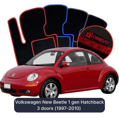 Velúrové autokoberce OMEVO pre Volkswagen New Beetle 1 gen Hatchback 3 dvere (1997-2010)