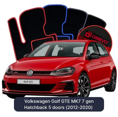 Velúrové autokoberce OMEVO pre Volkswagen Golf GTE MK7 7 gen Hatchback 5 dverí (2012-2020)