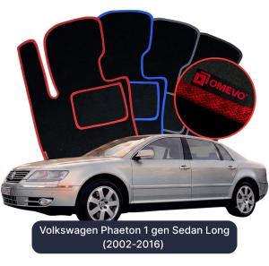 Velúrové autokoberce OMEVO pre Volkswagen Phaeton 1 gen Sedan Dlhé (2002-2016)