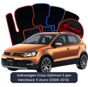 Velúrové autokoberce OMEVO pre Volkswagen Cross Optimum 5 gen Hatchback 5 dverí (2009-2014)