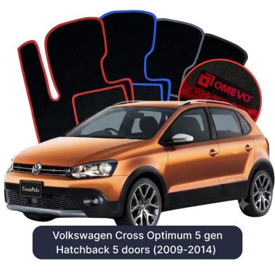 Velúrové autokoberce OMEVO pre Volkswagen Cross Optimum 5 gen Hatchback 5 dverí (2009-2014)