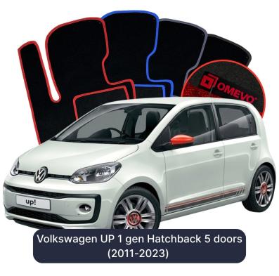 Velúrové autokoberce OMEVO pre Volkswagen UP 1 gen Hatchback 5 dverí (2011-2023)