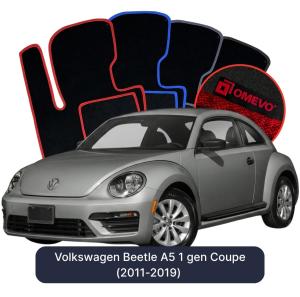 Velúrové autokoberce OMEVO pre Volkswagen Beetle A5 2 gen Kupé (2011-2019)