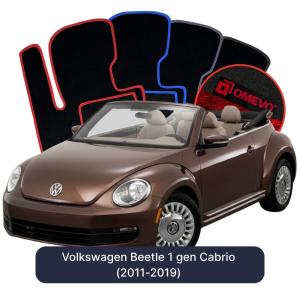 Velúrové autokoberce OMEVO pre Volkswagen Beetle 2 gen Cabrio (2011-2019)
