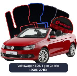 Velúrové autokoberce OMEVO pre Volkswagen EOS 1 gen Cabrio (2005-2015)