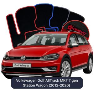 Velúrové autokoberce OMEVO pre Volkswagen Golf AllTrack MK7 7 gen Kombi (2012-2020)