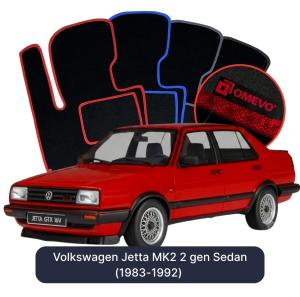 Velúrové autokoberce OMEVO pre Volkswagen Golf MK2 2 gen Sedan (1983-1992)