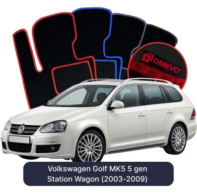 Velúrové autokoberce OMEVO pre Volkswagen Golf MK5 5 gen Kombi (2003-2009)
