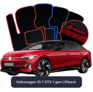 Velúrové autokoberce OMEVO pre Volkswagen ID.7 GTX 1 gen Liftback (2023-2026)