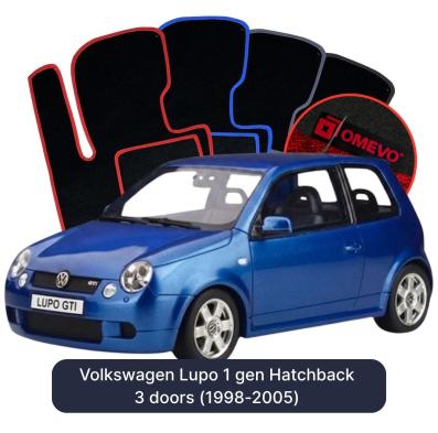 Velúrové autokoberce OMEVO pre Volkswagen Lupo 1 gen Hatchback 3 dvere (1998-2005)