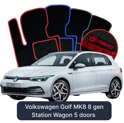 Velúrové autokoberce OMEVO pre Volkswagen Golf MK8 8 gen Kombi 5 dverí (2019-2025)