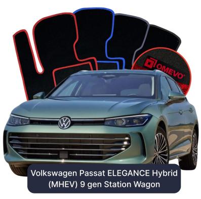 Velúrové autokoberce OMEVO pre Volkswagen Passat ELEGANCE Hybryda (MHEV) 9. generácia Kombi (2024-2025)