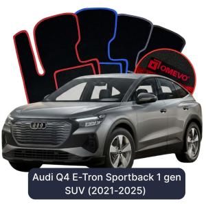Velúrové autokoberce OMEVO pre Audi Q4 E-Tron Sportback 1 gen SUV (2021-2025)