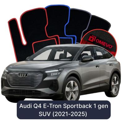 Velúrové autokoberce OMEVO pre Audi Q4 E-Tron Sportback 1 gen SUV (2021-2025)