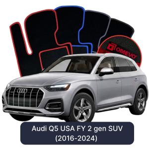 Velúrové autokoberce OMEVO pre Audi Q5 Americká verzia FY 2 gen SUV (2016-2024)