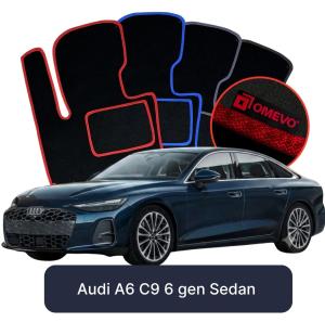 Velúrové autokoberce OMEVO pre Audi A6 C9 6 gen Sedan (2024-2025)