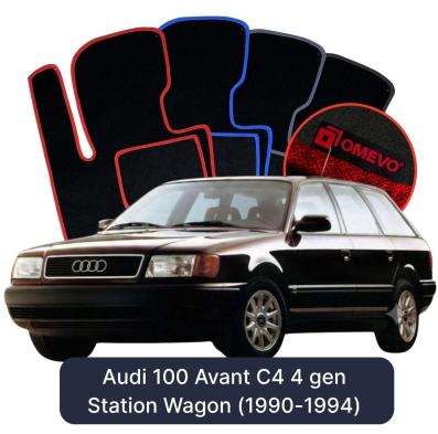 Velúrové autokoberce OMEVO pre Audi 100 Avant C4 4 gen Kombi (1990-1994)