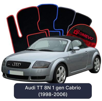 Velúrové autokoberce OMEVO pre Audi TT 8N 1 gen Cabrio (1998-2006)