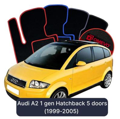 Velúrové autokoberce OMEVO pre Audi A2 1 gen Hatchback 5 dverí (1999-2005)