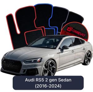 Velúrové autokoberce OMEVO pre Audi RS5 2 gen Sedan (2016-2024)