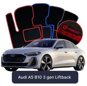 Velúrové autokoberce OMEVO pre Audi A5 B10 3 gen Liftback (2024-2025)