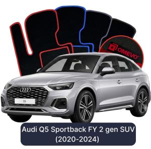 Velúrové autokoberce OMEVO pre Audi Q5 Sportback FY 2 gen SUV (2020-2024)