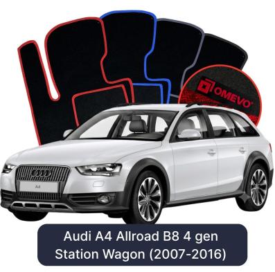 Velúrové autokoberce OMEVO pre Audi A4 Allroad B8 4 gen Kombi (2007-2016)