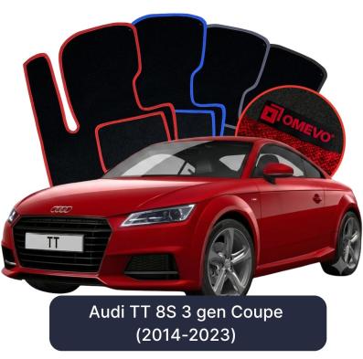 Velúrové autokoberce OMEVO pre Audi TT 8S 3 gen Kupé (2014-2023)