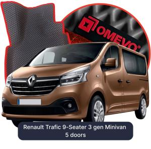 OMEVO 5D Pro Autokoberce do Renault Trafic 9-miestny 3 gen Minivan 5 dvere (2014-2026)