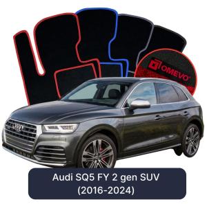 Velúrové autokoberce OMEVO pre Audi SQ5 FY 2 gen SUV (2016-2024)