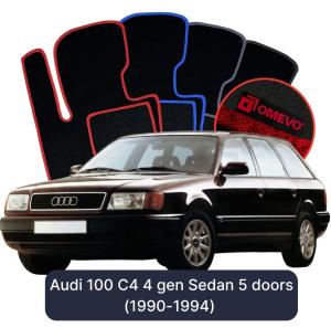 Velúrové autokoberce OMEVO pre Audi 100 C4 4 gen Sedan 5 dverí (1990-1994)