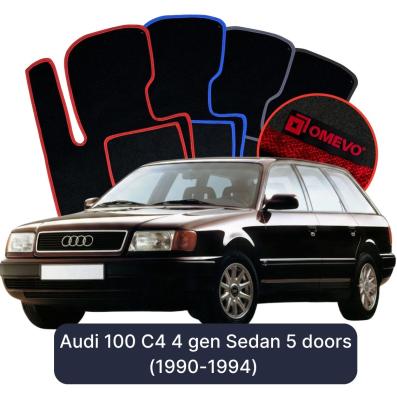 Velúrové autokoberce OMEVO pre Audi 100 C4 4 gen Sedan 5 dverí (1990-1994)