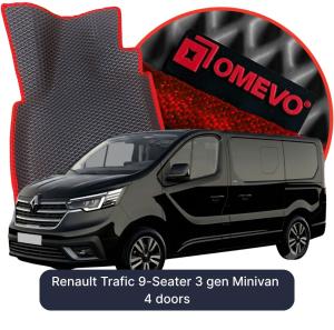 OMEVO 5D Pro Autokoberce do Renault Trafic 9-miestny 3 gen Minivan 4 dvere (2014-2026)