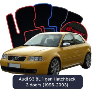 Velúrové autokoberce OMEVO pre Audi S3 8L 1 gen Hatchback 3 dvere (1996-2003)