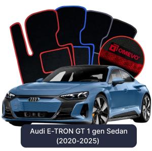 Velúrové autokoberce OMEVO pre Audi E-TRON GT 1 gen Sedan (2020-2025)