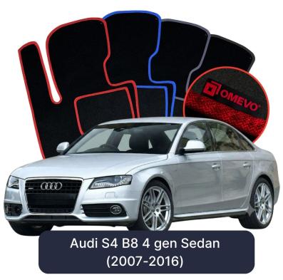 Velúrové autokoberce OMEVO pre Audi S4 B8 4 generácie Sedan (2007-2016)