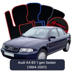 Velúrové autokoberce OMEVO pre Audi A4 B5 1 gen Sedan (1994-2001)