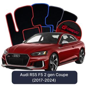 Velúrové autokoberce OMEVO pre Audi RS5 F5 2 gen Kupé (2017-2024)
