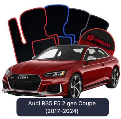 Velúrové autokoberce OMEVO pre Audi RS5 F5 2 gen Kupé (2017-2024)