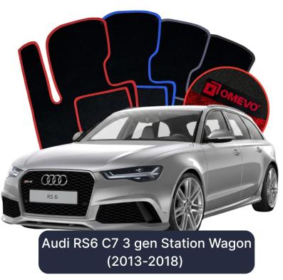 Velúrové autokoberce OMEVO pre Audi RS6 C7 3 gen Kombi (2013-2018)