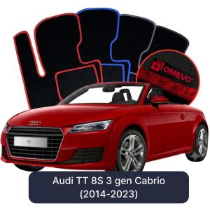 Velúrové autokoberce OMEVO pre Audi TT 8S 3 gen Cabrio (2014-2023)