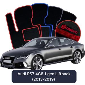 Velúrové autokoberce OMEVO pre Audi RS7 4G8 1 gen Liftback (2013-2019)