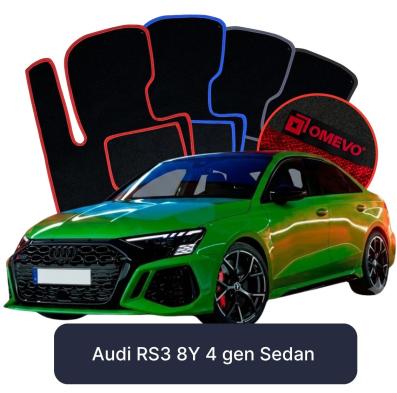 Velúrové autokoberce OMEVO pre Audi RS3 8Y 4 gen Sedan (2020-2025)