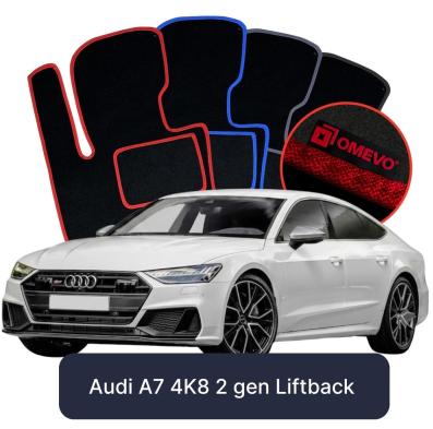 Velúrové autokoberce OMEVO pre Audi A7 4K8 2 gen Liftback (2018-2025)