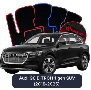 Velúrové autokoberce OMEVO pre Audi Q8 E-TRON 1 gen SUV (2018-2025)