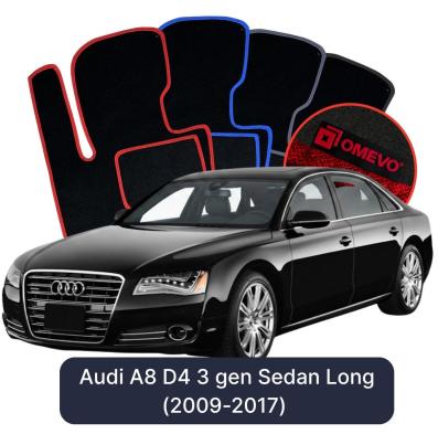 Velúrové autokoberce OMEVO pre Audi A8 D4 3 gen Sedan Dlhé (2009-2017)