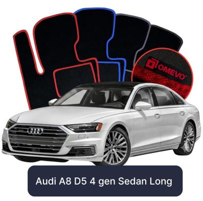 Velúrové autokoberce OMEVO pre Audi A8 D5 4 gen Sedan Dlhé (2018-2025)