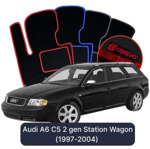 Velúrové autokoberce OMEVO pre Audi A6 C5 2 gen Kombi (1997-2004)