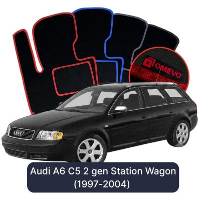 Velúrové autokoberce OMEVO pre Audi A6 C5 2 gen Kombi (1997-2004)