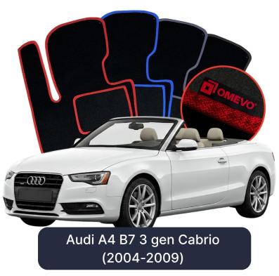 Velúrové autokoberce OMEVO pre Audi A4 B7 3 gen Cabrio (2004-2009)